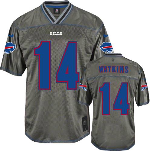 Men's Elite Sammy Watkins Nike Jersey Grey - #14 Vapor NFL Buffalo Bills
